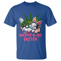 Funny Easter Day Cannabis Weed T Shirt Happy 420 Easter Bunny