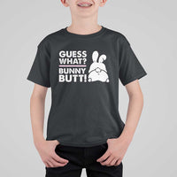 Funny Rabbit Guess What Bunny Butt T Shirt For Kid