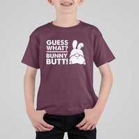 Funny Rabbit Guess What Bunny Butt T Shirt For Kid