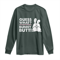 Funny Rabbit Guess What Bunny Butt Long Sleeve Shirt