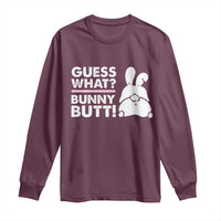 Funny Rabbit Guess What Bunny Butt Long Sleeve Shirt