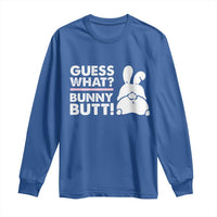 Funny Rabbit Guess What Bunny Butt Long Sleeve Shirt