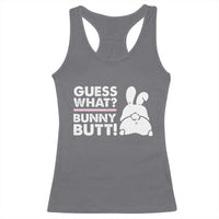 Funny Rabbit Guess What Bunny Butt Racerback Tank Top