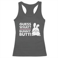 Funny Rabbit Guess What Bunny Butt Racerback Tank Top