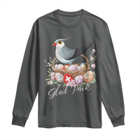 Funny Swedish Easter Day Long Sleeve Shirt Glad Pask Easter Eggs Cuckoo Bird