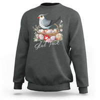 Funny Swedish Easter Day Sweatshirt Glad Pask Easter Eggs Cuckoo Bird
