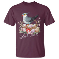 Funny Swedish Easter Day T Shirt Glad Pask Easter Eggs Cuckoo Bird