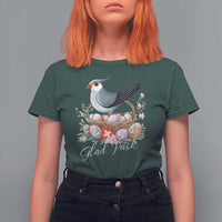 Funny Swedish Easter Day T Shirt For Women Glad Pask Easter Eggs Cuckoo Bird