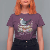 Funny Swedish Easter Day T Shirt For Women Glad Pask Easter Eggs Cuckoo Bird