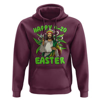 Funny Easter Day Christian Weed Hoodie Happy 420 Easter Jesus Smokes Stoner
