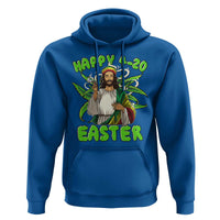 Funny Easter Day Christian Weed Hoodie Happy 420 Easter Jesus Smokes Stoner