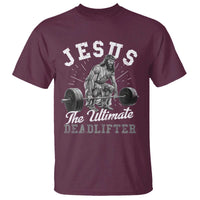 Funny Jesus The Ultimate Deadlifter T Shirt Christian Workout Gym