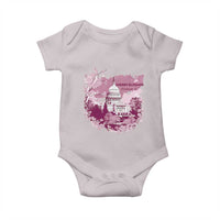 Washington DC Cherry Blossoms Baby Onesie Capitol Building Sakura