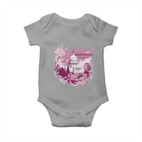 Washington DC Cherry Blossoms Baby Onesie Capitol Building Sakura