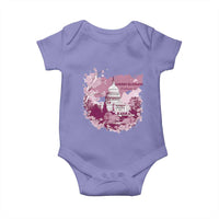 Washington DC Cherry Blossoms Baby Onesie Capitol Building Sakura