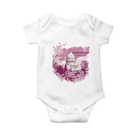 Washington DC Cherry Blossoms Baby Onesie Capitol Building Sakura