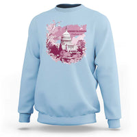 Washington DC Cherry Blossoms Sweatshirt Capitol Building Sakura