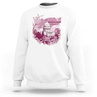 Washington DC Cherry Blossoms Sweatshirt Capitol Building Sakura