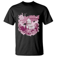 Washington DC Cherry Blossoms T Shirt Capitol Building Sakura