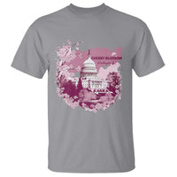 Washington DC Cherry Blossoms T Shirt Capitol Building Sakura