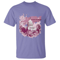 Washington DC Cherry Blossoms T Shirt Capitol Building Sakura
