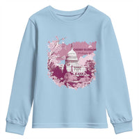 Washington DC Cherry Blossoms Youth Sweatshirt Capitol Building Sakura