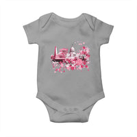 Washington DC Cherry Blossoms Baby Onesie Capitol Building Monuments Memorials Sakura