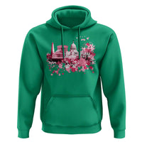 Washington DC Cherry Blossoms Hoodie Capitol Building Monuments Memorials Sakura