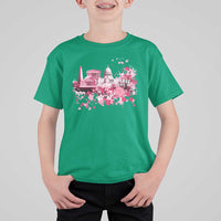 Washington DC Cherry Blossoms T Shirt For Kid Capitol Building Monuments Memorials Sakura
