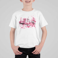 Washington DC Cherry Blossoms T Shirt For Kid Capitol Building Monuments Memorials Sakura