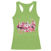 Washington DC Cherry Blossoms Racerback Tank Top Capitol Building Monuments Memorials Sakura TS11
