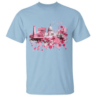 Washington DC Cherry Blossoms T Shirt Capitol Building Monuments Memorials Sakura