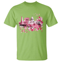 Washington DC Cherry Blossoms T Shirt Capitol Building Monuments Memorials Sakura TS11
