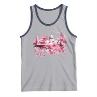 Washington DC Cherry Blossoms Tank Top Capitol Building Monuments Memorials Sakura