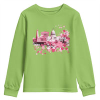Washington DC Cherry Blossoms Youth Sweatshirt Capitol Building Monuments Memorials Sakura TS11