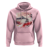 Washington DC Cherry Blossoms Monuments Memorials Hoodie Japanese Art Style Mount Fuji Sakura