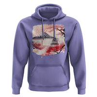 Washington DC Cherry Blossoms Monuments Memorials Hoodie Japanese Art Style Mount Fuji Sakura