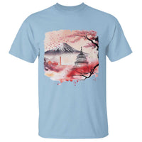 Washington DC Cherry Blossoms Monuments Memorials T Shirt Japanese Art Style Mount Fuji Sakura