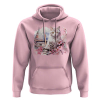 Washington DC Cat Cherry Blossoms Hoodie Capitol Building Monuments Memorials Sakura