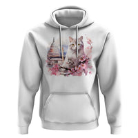 Washington DC Cat Cherry Blossoms Hoodie Capitol Building Monuments Memorials Sakura