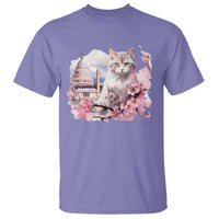 Washington DC Cat Cherry Blossoms T Shirt Capitol Building Monuments Memorials Sakura