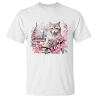 Washington DC Cat Cherry Blossoms T Shirt Capitol Building Monuments Memorials Sakura