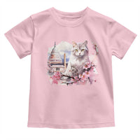Washington DC Cat Cherry Blossoms Toddler T Shirt Capitol Building Monuments Memorials Sakura