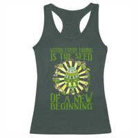 Within Every Ending Is The Seed Of A New Beginning Racerback Tank Top Ostara Pagan Eostre Easter Day