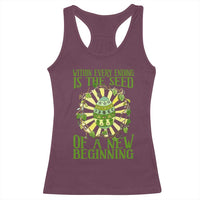 Within Every Ending Is The Seed Of A New Beginning Racerback Tank Top Ostara Pagan Eostre Easter Day
