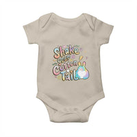 Funny Easter Day Retro Bunny Shake Your Cotton Tail Baby Onesie