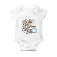 Funny Easter Day Retro Bunny Shake Your Cotton Tail Baby Onesie