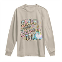 Funny Easter Day Retro Bunny Shake Your Cotton Tail Long Sleeve Shirt