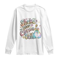 Funny Easter Day Retro Bunny Shake Your Cotton Tail Long Sleeve Shirt
