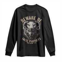 Beware Of False Prophets Long Sleeve Shirt Christian Sheep Wolf